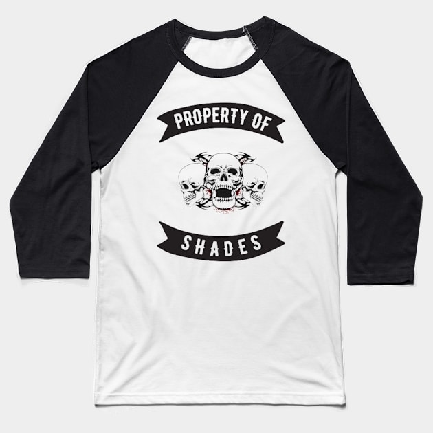 Shades Property Patch Baseball T-Shirt by Nicole James